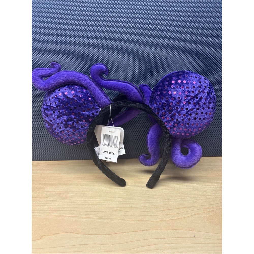 DISNEY PARK EARS RARE URSULA Little Mermaid PURPLE HEADBAND Halloween- NWT